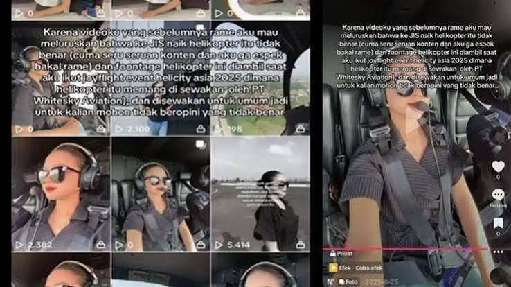 Helikopter Berlogo Ekraf Viral, Kementerian Jelaskan Kepemilikan dan Konteks Videonya